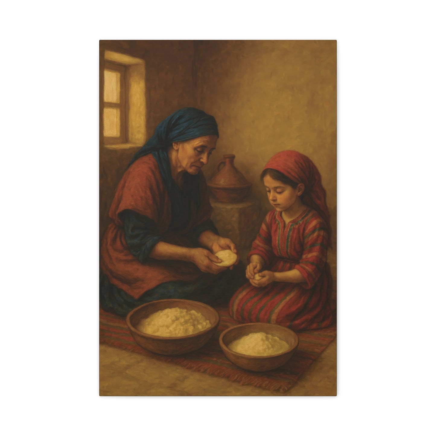 Tableau berbère amazigh :transmission et douceur amazighe
