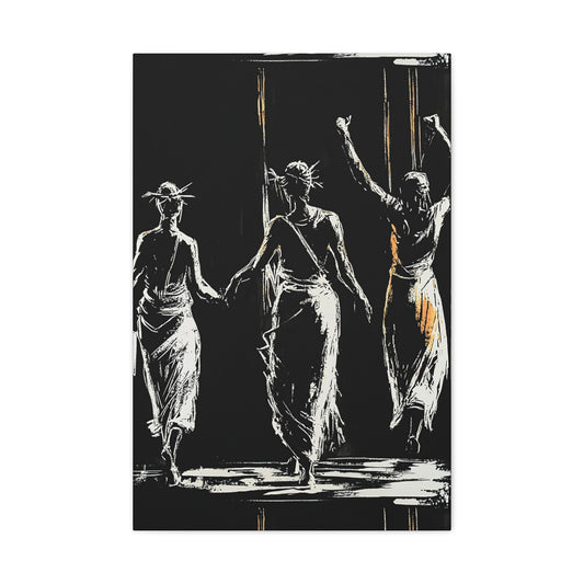 La Sortie – tableau sur toile