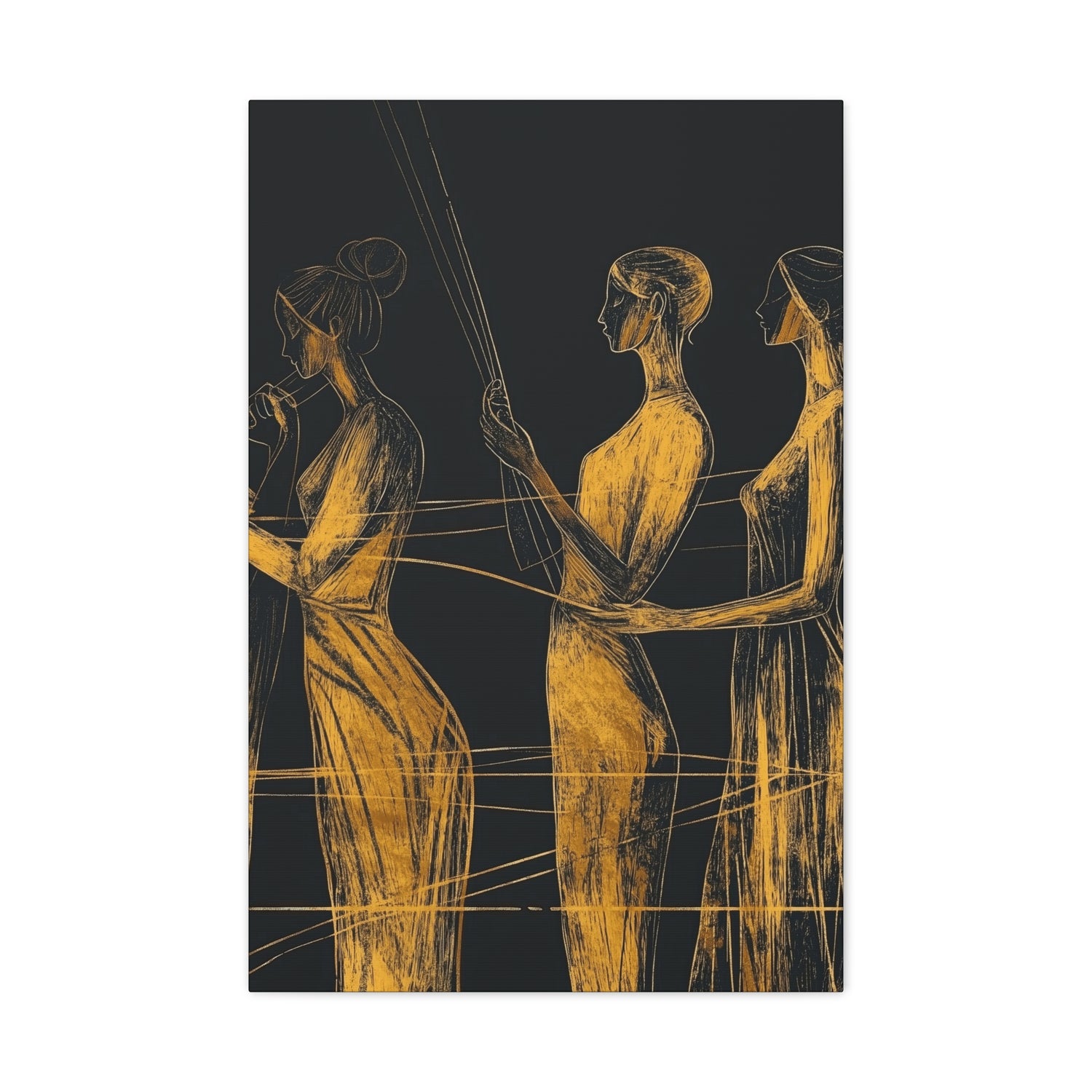 Les Tisseuses – tableau sur toile