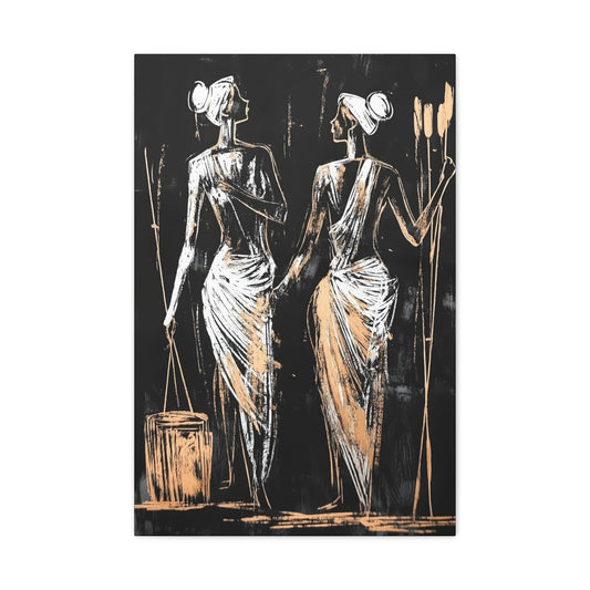 Les Porteuses – tableau sur toile
